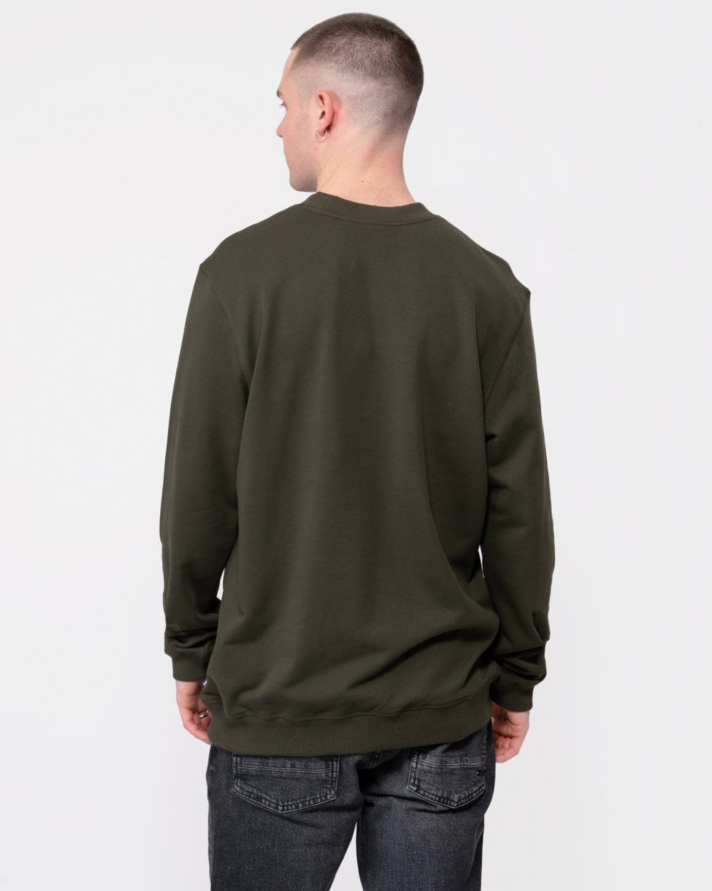 Fjallraven 1960 Logo Badge Mens Sweatshirt - Deep Forest 662