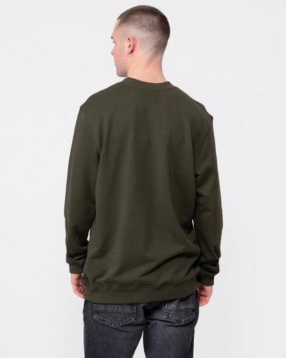 Fjallraven 1960 Logo Badge Mens Sweatshirt - Deep Forest 662