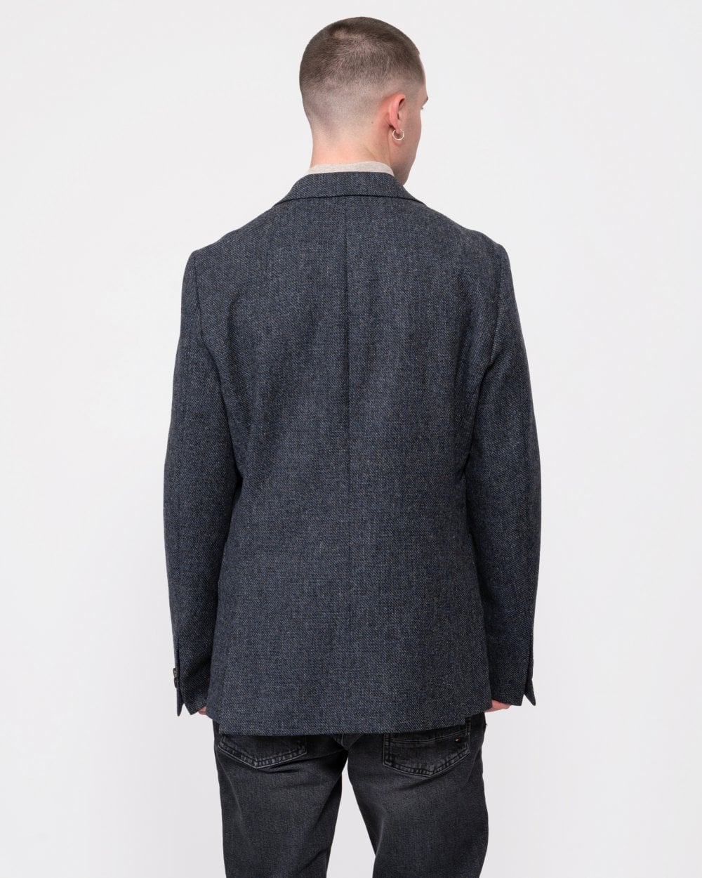 Oliver Sweeney Galadoo Mens Blazer - Navy Basketweave