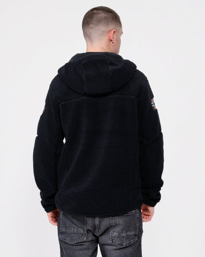 Napapijri Yupik Mens Zip Through Hoodie - Black 041