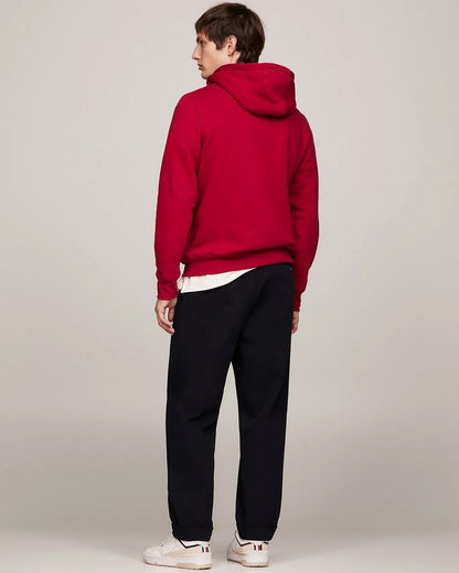 Tommy Hilfiger Tommy Logo Flex Fleece Hoodie - Royal Berry