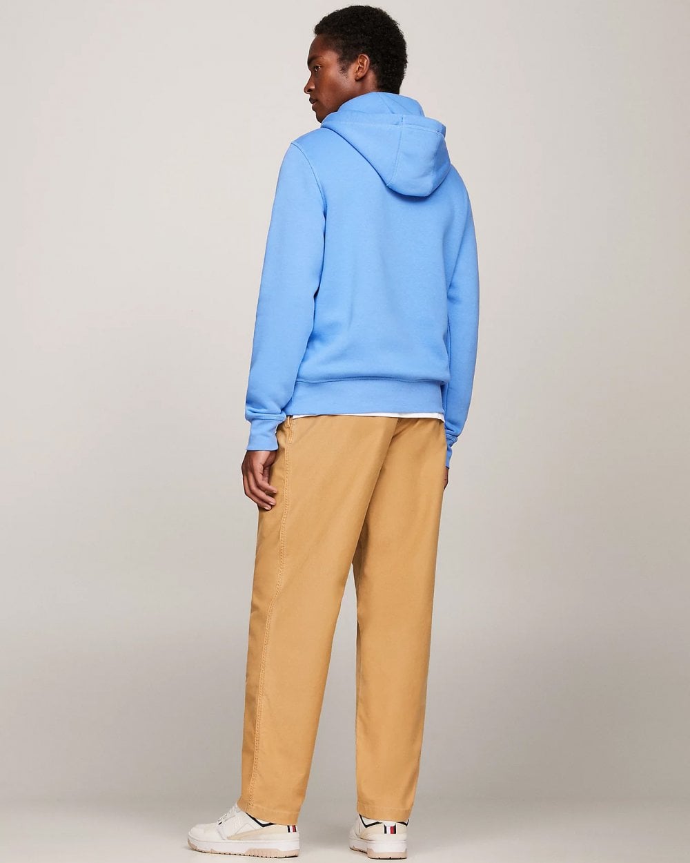 Tommy Hilfiger Tommy Logo Flex Fleece Hoodie - Blue Spell