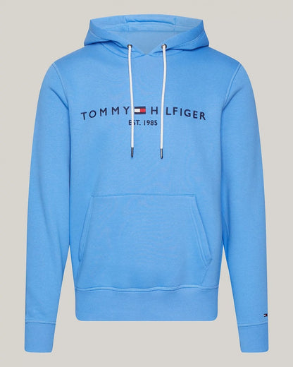 Tommy Hilfiger Tommy Logo Flex Fleece Hoodie - Blue Spell