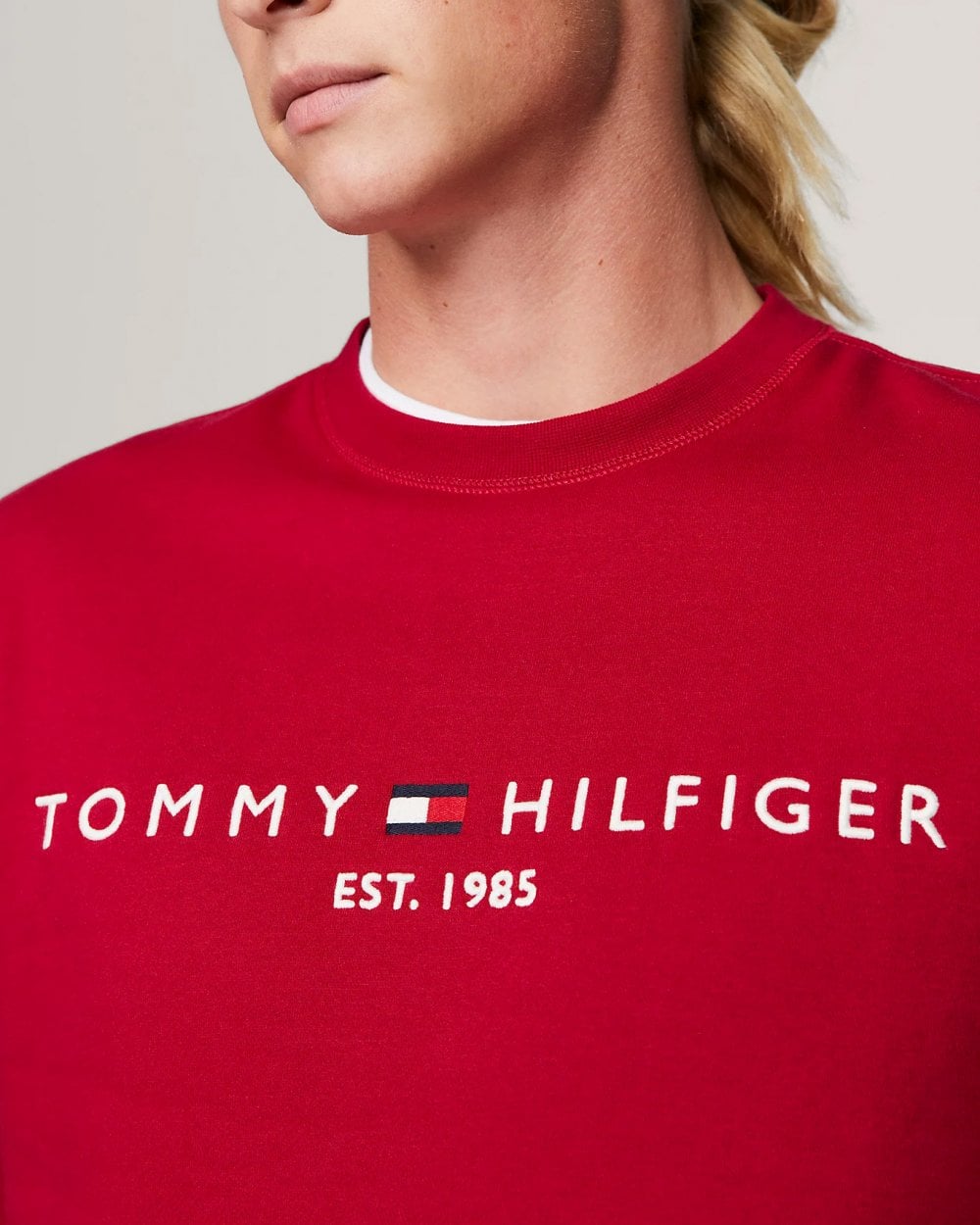 Tommy Hilfiger Tommy Logo Mens Sweatshirt - Royal Berry
