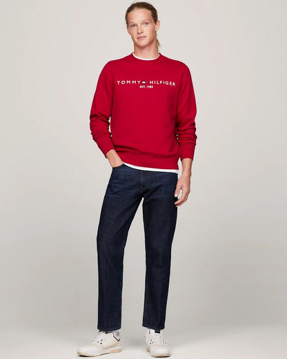 Tommy Hilfiger Tommy Logo Mens Sweatshirt - Royal Berry