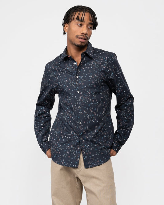 Paul Smith PS Paul Smith Mens Tailored Fit Long Sleeve AOP Shirt