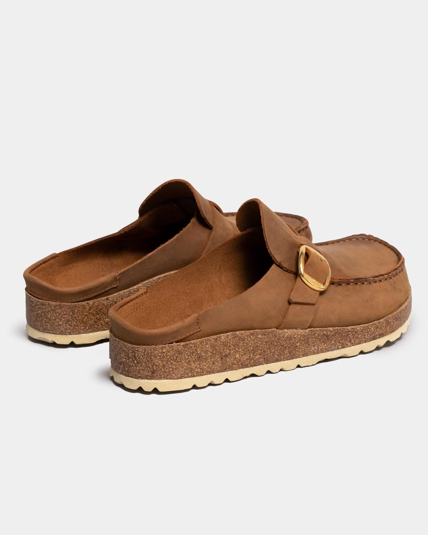 Birkenstock Buckley Oiled Leather Womens Moccasin Clogs