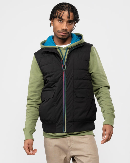 Paul Smith PS Paul Smith Mens Recycled Wadding Mixed Media Gilet