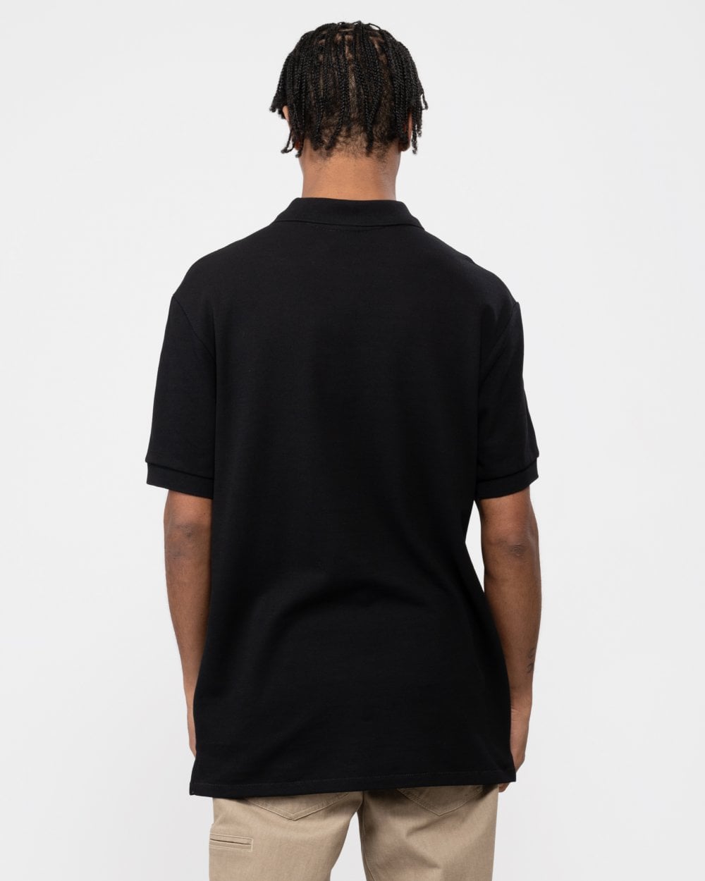 PS Paul Smith Mens Regular Fit Cotton-Piqué Zebra Logo Polo Shirt - 79 Black