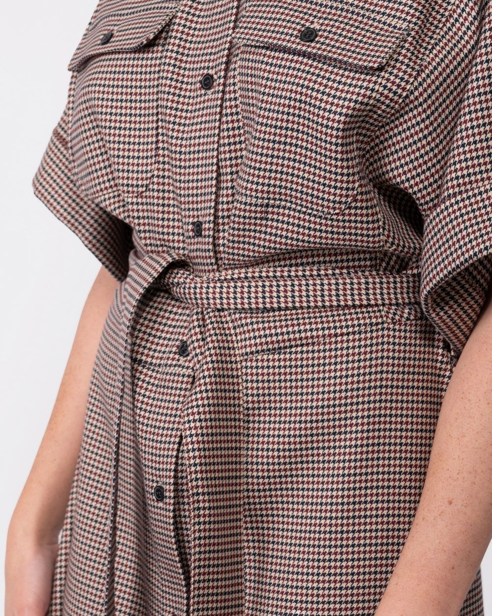 Tommy Hilfiger RWB Check Womens Midi Shirt Dress