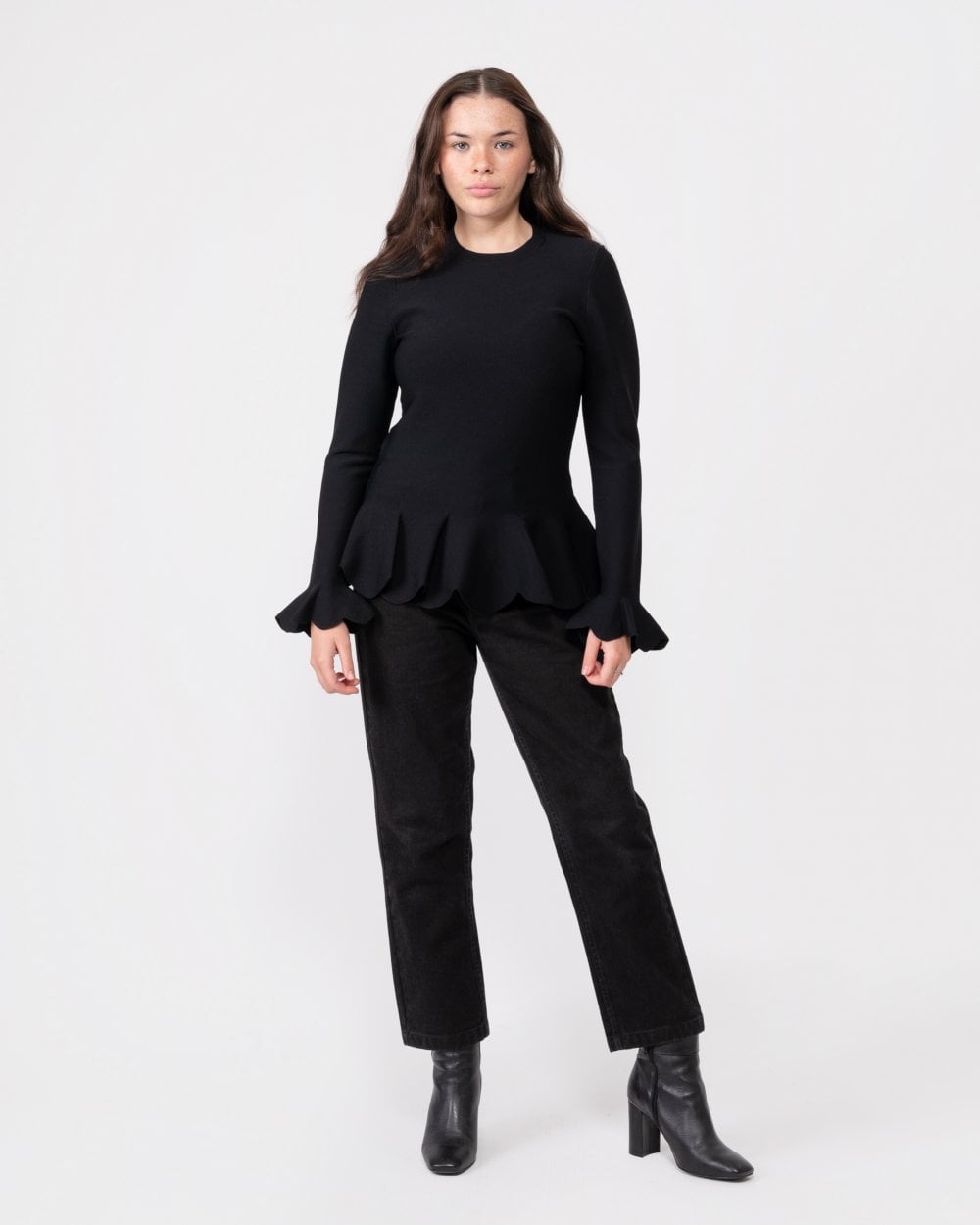 Ted Baker Lillyyy Womens Fitted Top With Peplum