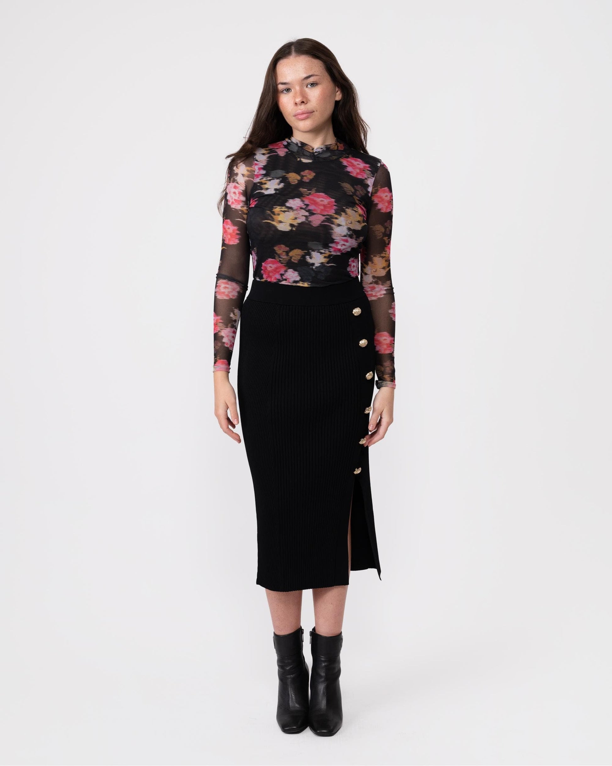 Ted Baker Malyel Womens Printed Mesh Top