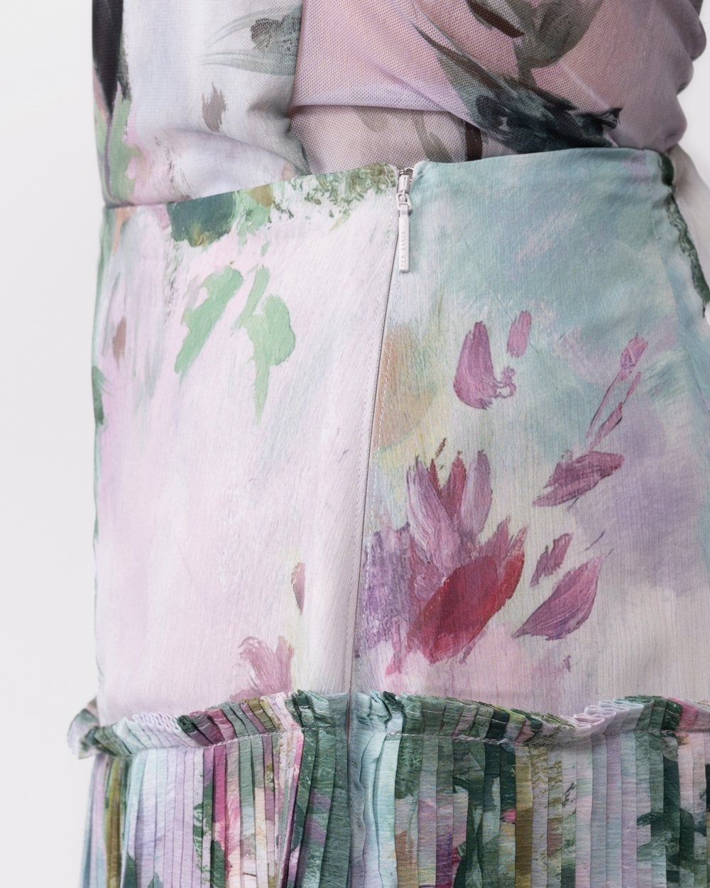 Ted Baker Meliya Womens Printed Pleated Skirt