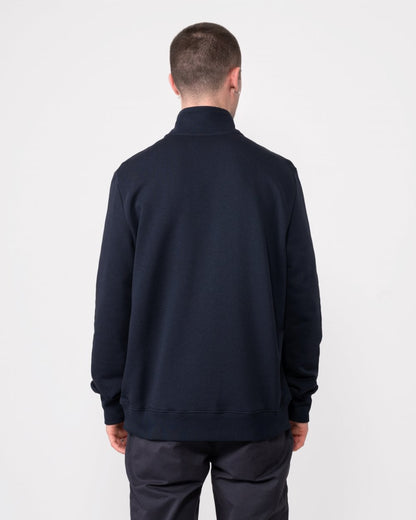 PS Paul Smith Mens Long Sleeve Regular Fit Half Zip Zebra Logo Sweatshirt - 49 Very Dark Navy