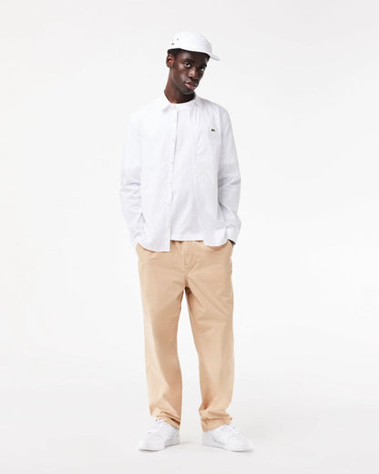 Lacoste Mens Long Sleeve City Shirt - White 001