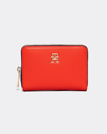 Tommy Hilfiger TH Essential Corp Womens Medium Zip Wallet