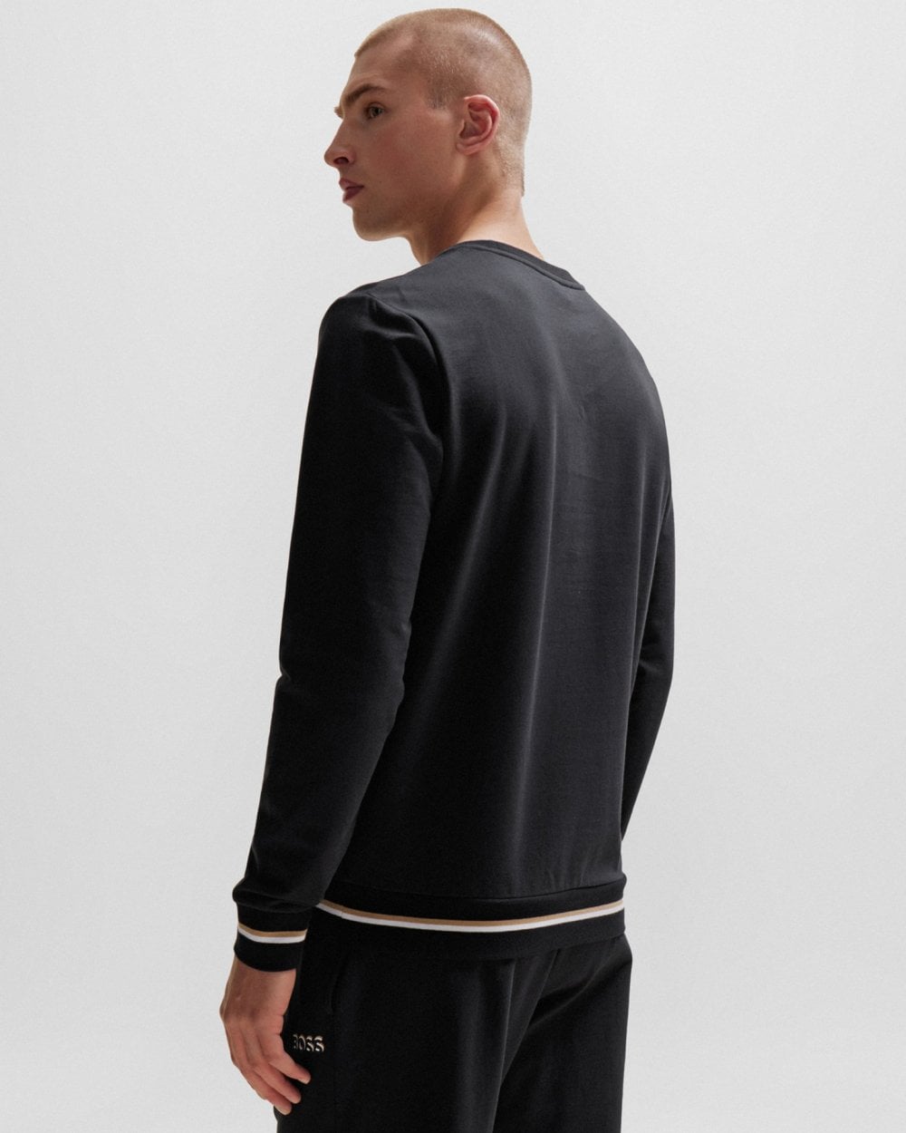 BOSS Orange BOSS Orange Iconic Mens Cotton-Terry Sweatshirt with Logo in Signature Colours