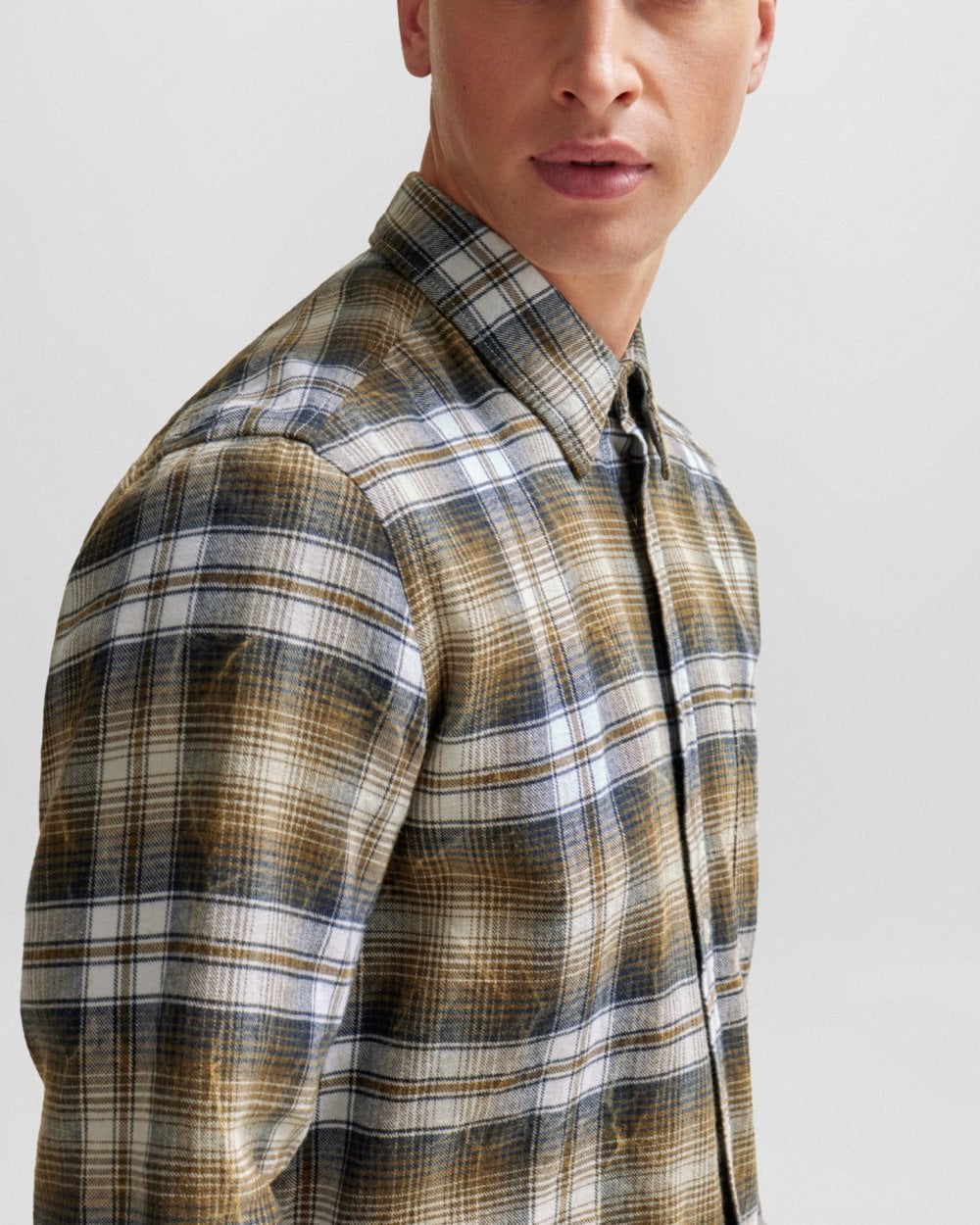 BOSS Orange BOSS Orange Relegant 6 Mens Cotton Flannel Check Shirt