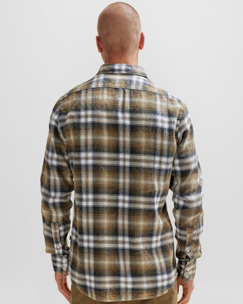 BOSS Orange BOSS Orange Relegant 6 Mens Cotton Flannel Check Shirt