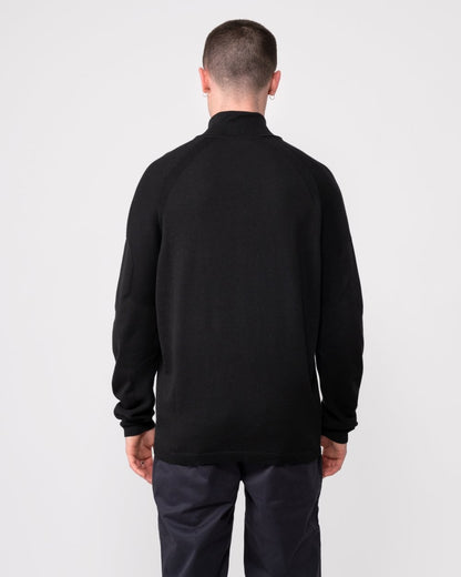 BOSS Green Perform-X Quarter Zip Mens Jumper - Black 001