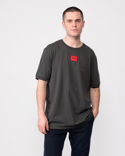 HUGO Diragolino212 Label Logo Mens T-Shirt