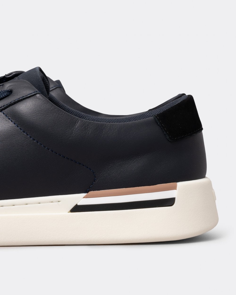 BOSS Orange Clint Mens Cupsole Lace-Up Trainers in Leather and Nubuck