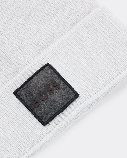 BOSS Orange Foxxy Mens Beanie - Light Grey 057