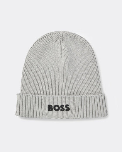 BOSS Green Asic-X Mens Beanie - Grey 063