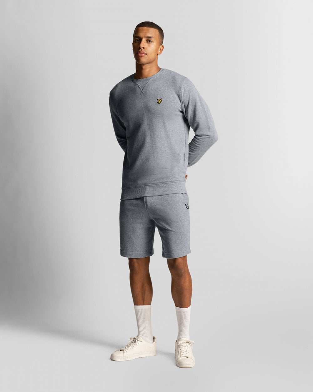 Lyle & Scott Sweat Mens Shorts ML414VOG - T28 Mid Grey Marl