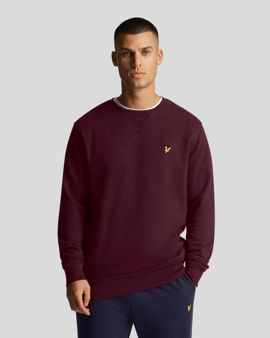 Lyle & Scott Mens Sweatshirt ML424VOG - Z562 Burgundy