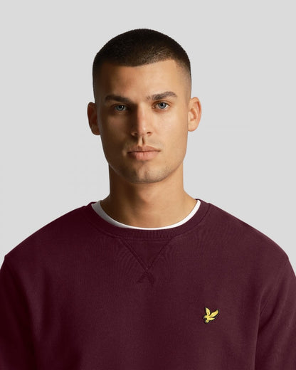 Lyle & Scott Mens Sweatshirt ML424VOG - Z562 Burgundy
