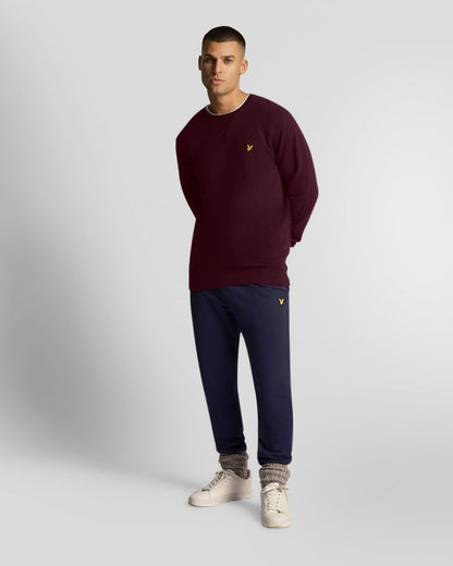 Lyle & Scott Mens Sweatshirt ML424VOG - Z562 Burgundy