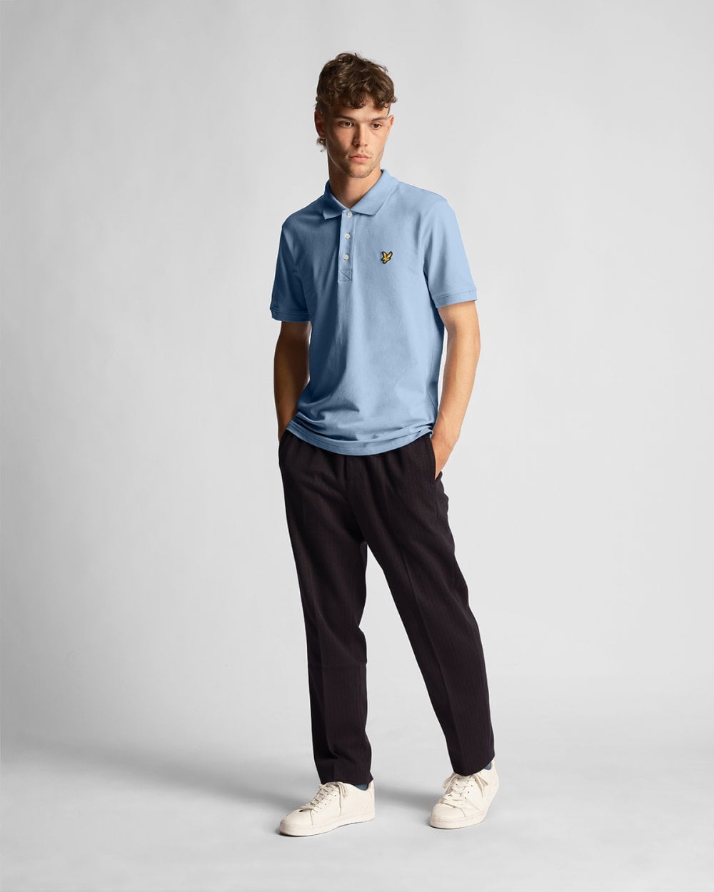 Lyle & Scott Plain Mens Polo Shirt SP400VOG - W487 Light Blue