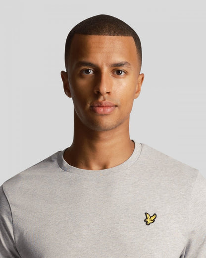 Lyle & Scott Plain Mens T-Shirt TS400VOG - D24 Light Grey Marl