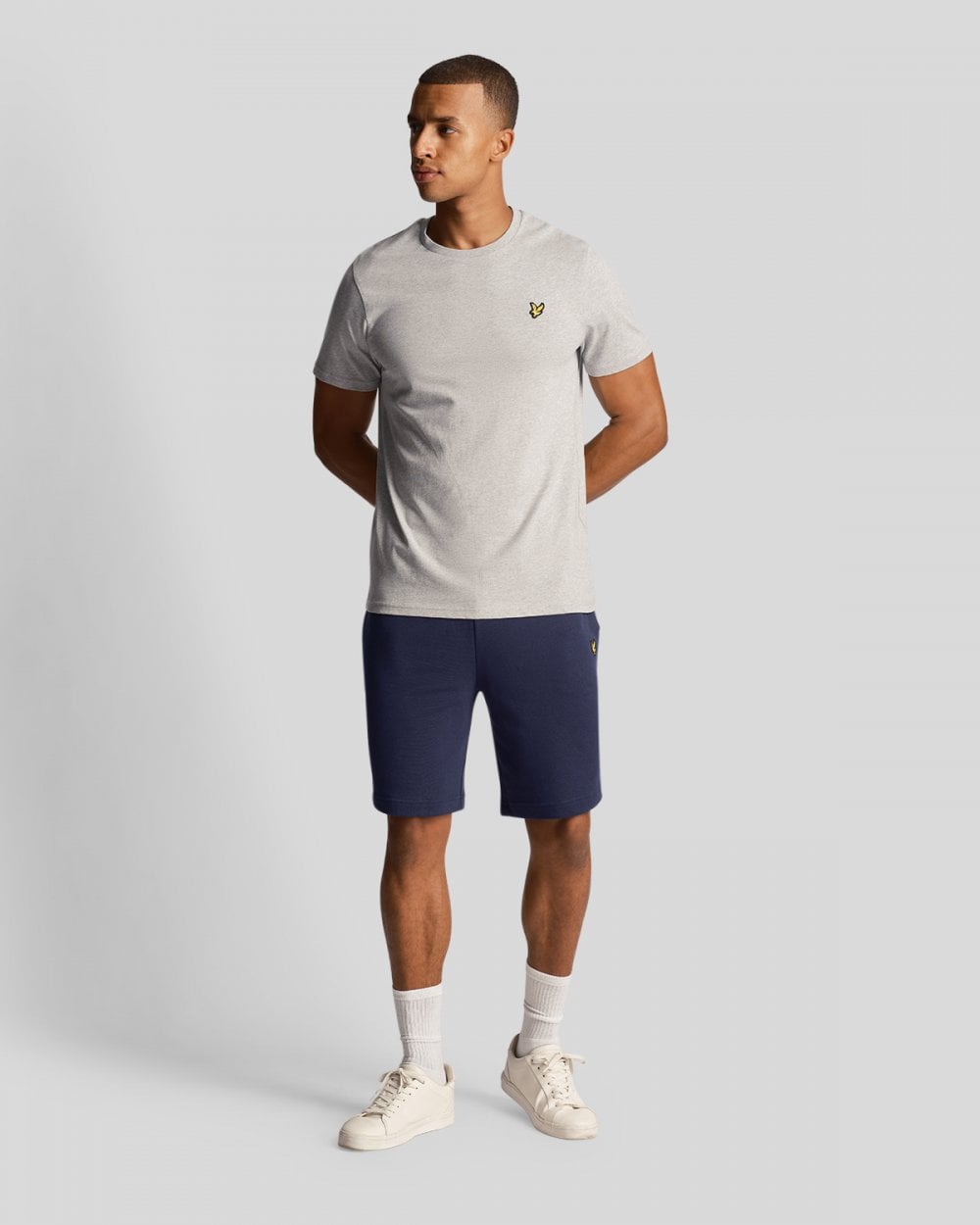Lyle & Scott Plain Mens T-Shirt TS400VOG - D24 Light Grey Marl