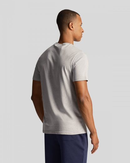 Lyle & Scott Plain Mens T-Shirt TS400VOG - D24 Light Grey Marl