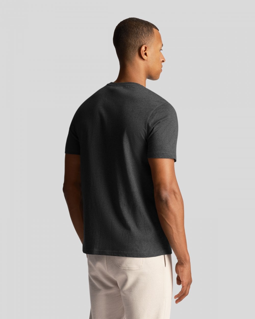 Lyle & Scott Plain Mens T-Shirt TS400VOG - 398 Charcoal Marl