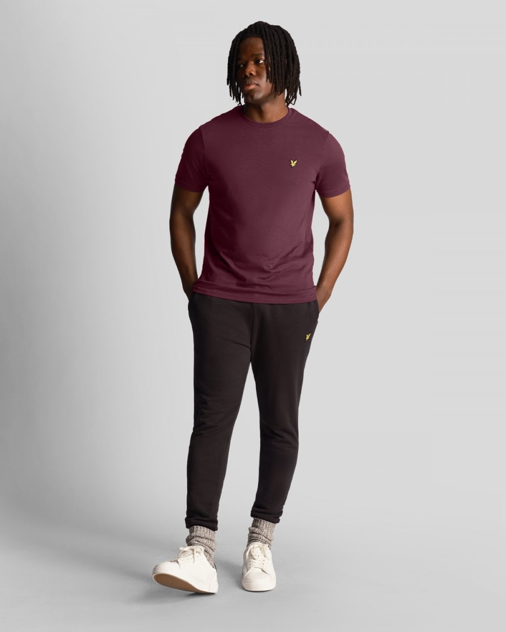 Lyle & Scott Plain Mens T-Shirt TS400VOG - Z562 Burgundy