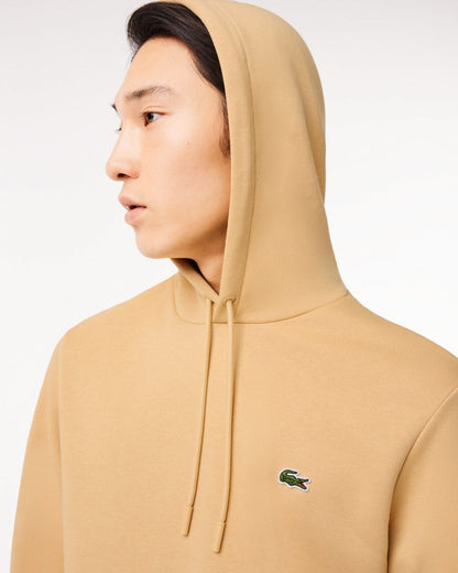 Lacoste Mens Fleece Hoodie - Croissant IXQ