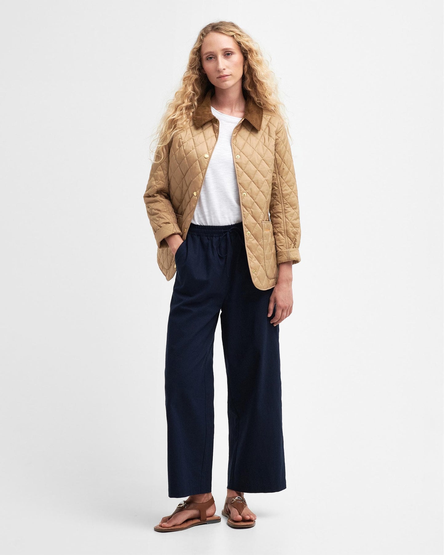 Barbour Annandale Quilted Womens Jacket - Hessian