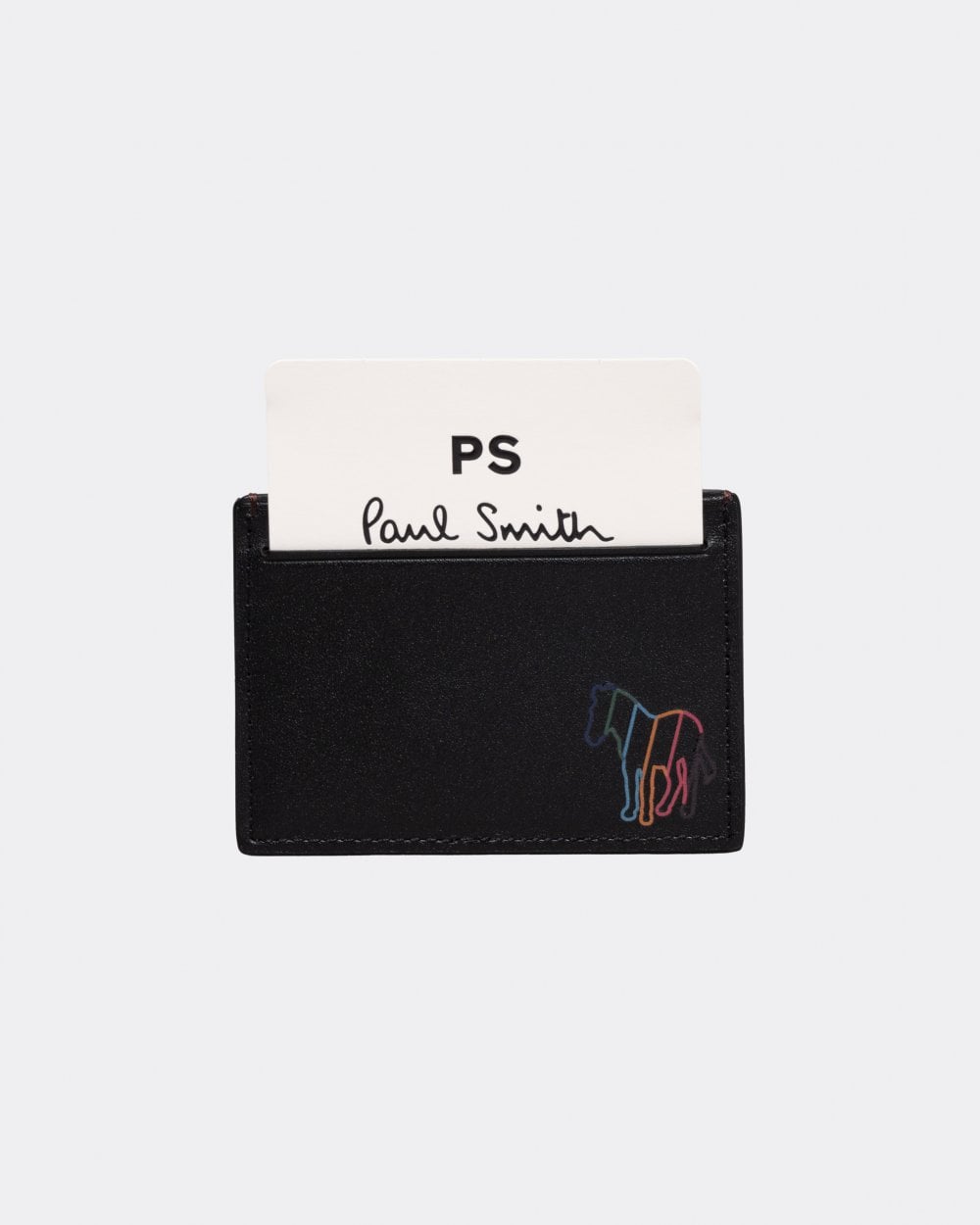 Paul Smith Mens Zebra Logo Leather Card Holder