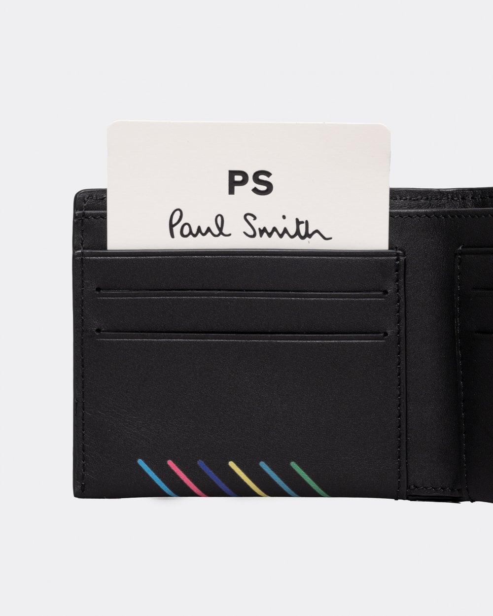 Paul Smith Mens Script Logo Leather Billfold Wallet