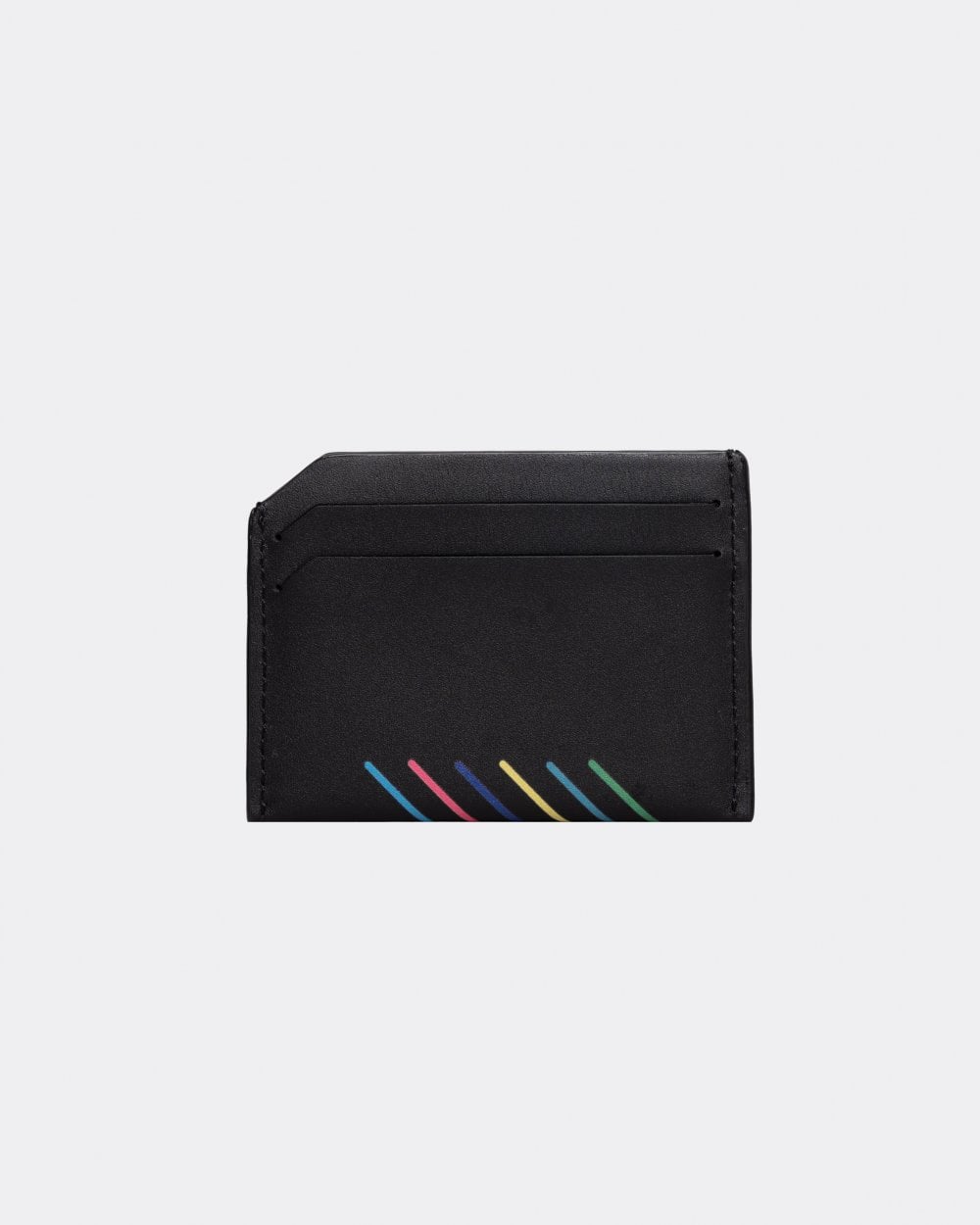 Paul Smith Mens Script Logo Leather Card Holder