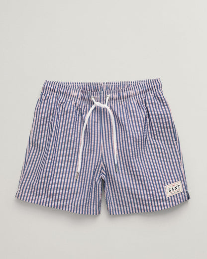 GANT Mens Regular Fit Seersucker Swim Shorts