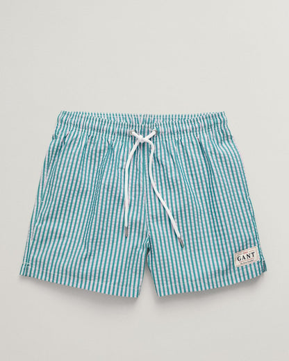 GANT Mens Regular Fit Seersucker Swim Shorts