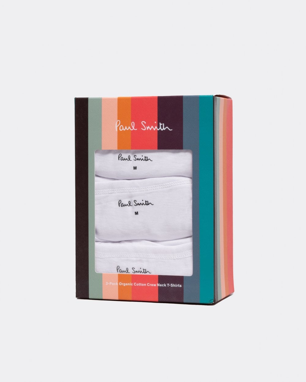 Paul Smith 3 Pack Mens Script Logo T-Shirts - 01 White