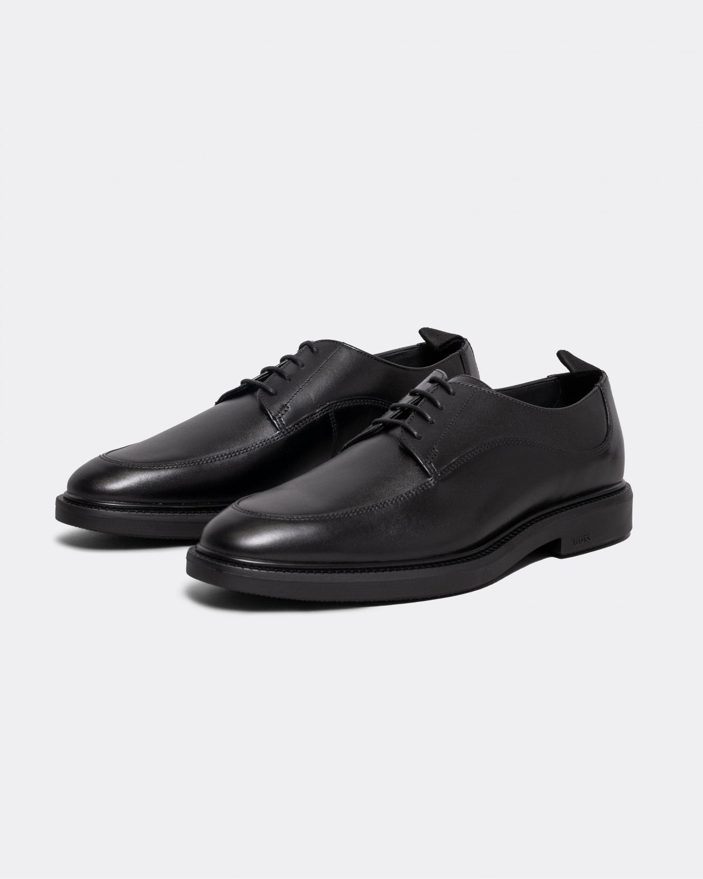 BOSS Orange Larry Mens Leather Derby Shoes with Stitching Detail