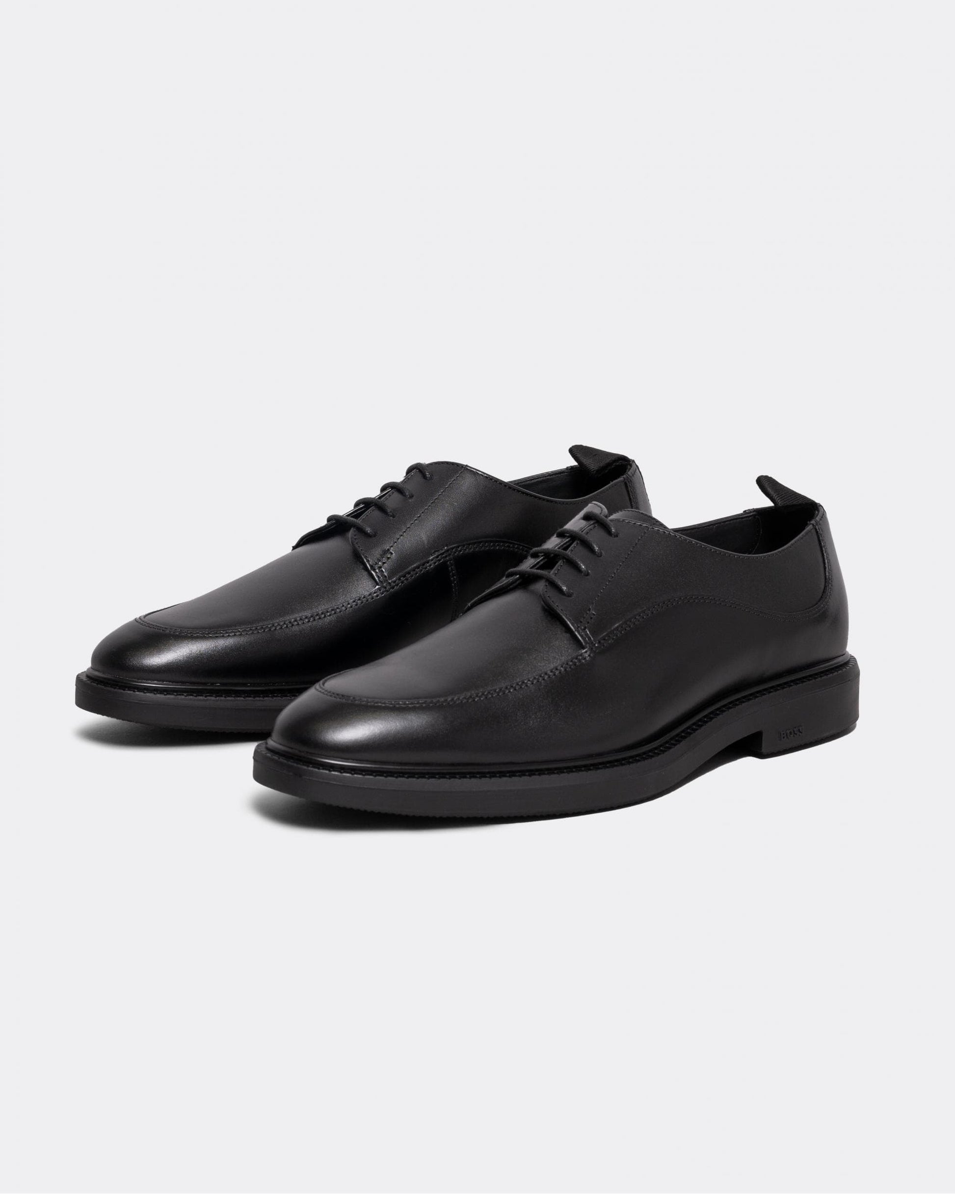 BOSS Orange Larry Mens Leather Derby Shoes with Stitching Detail