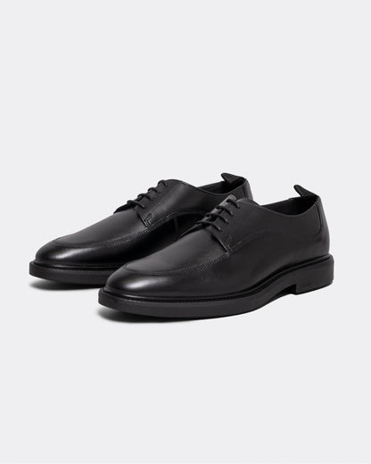 BOSS Orange Larry Mens Leather Derby Shoes with Stitching Detail