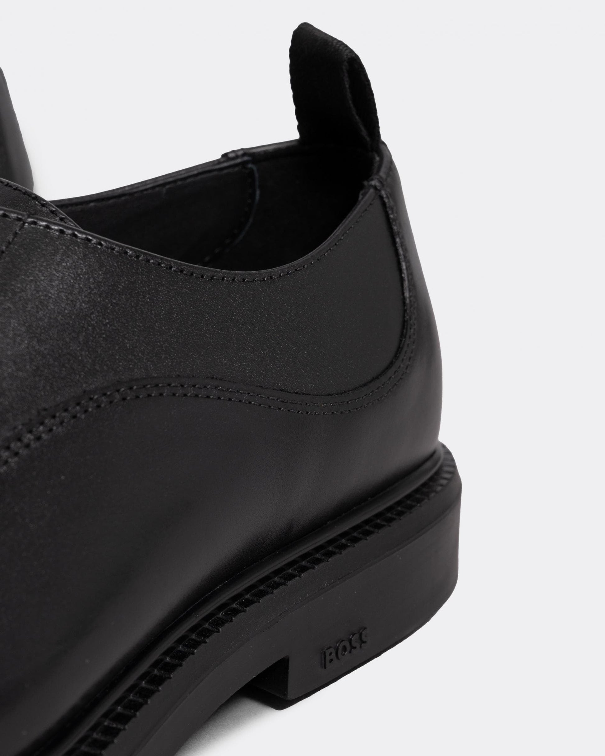 BOSS Orange Larry Mens Leather Derby Shoes with Stitching Detail